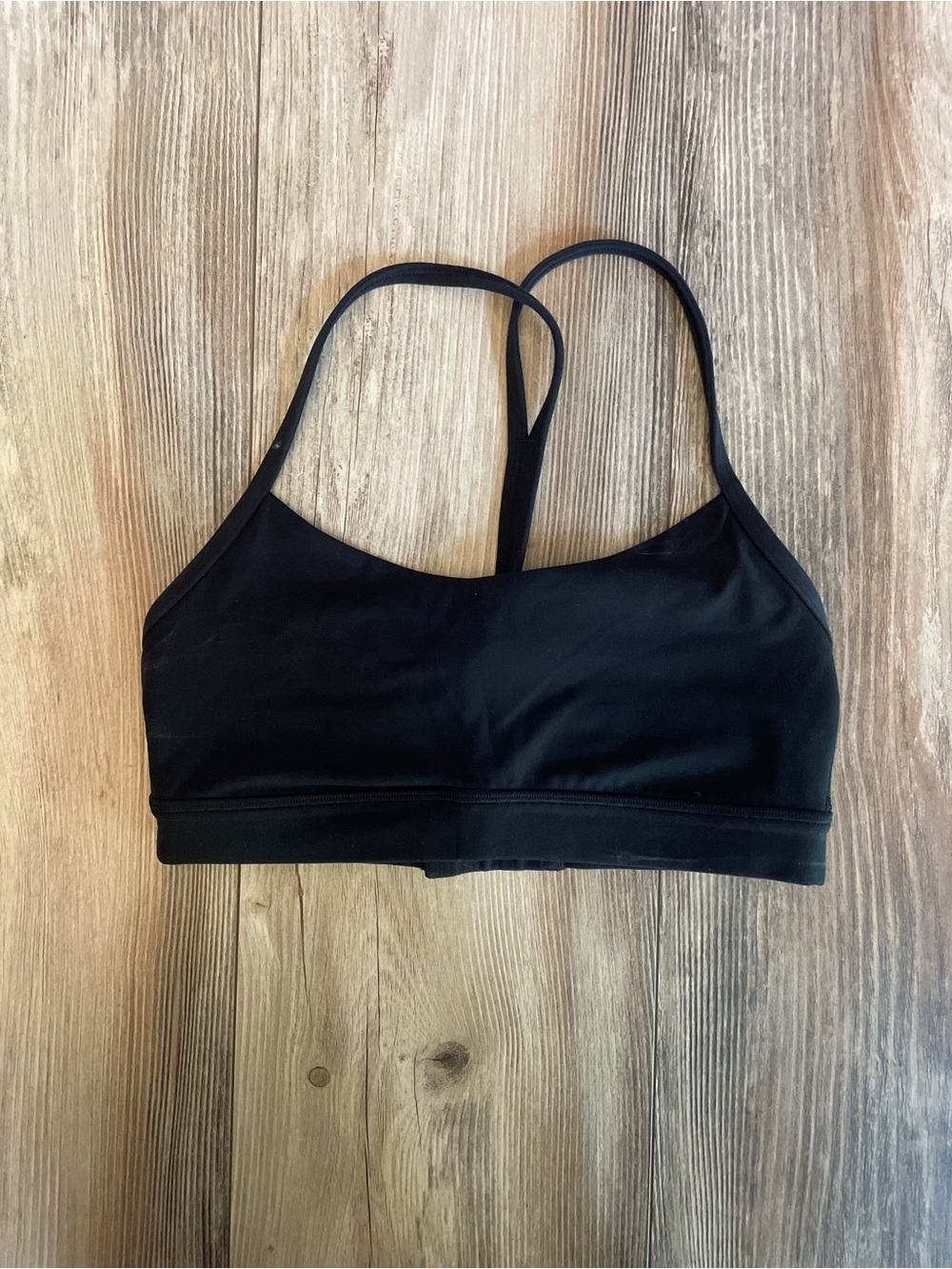 Black Women's Strappy Sports Bralette